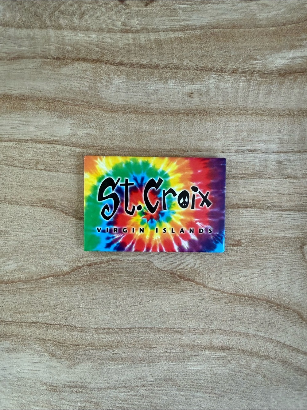 St. Croix Virgin Islands Tie Dye Souvenir Refrigerator Magnet USVI